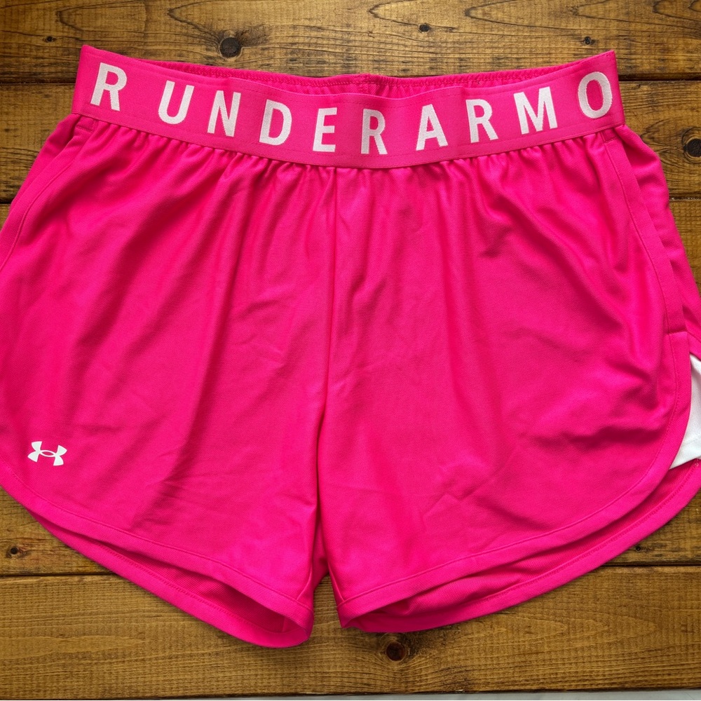 Under Armour Neon Pink Workout Shorts
